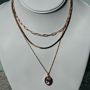 Necklace
NORDSTROM RACK
Elegant Gold and Pink Layered Necklace